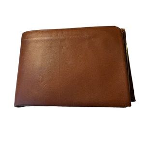 Vintage California Del Mar Hide RODEO Leather Men’s Wallet Zip Pouch Coin Purse